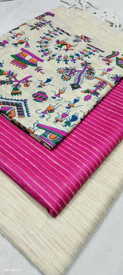 Heritage Screen Print on Pure Dupion Silk